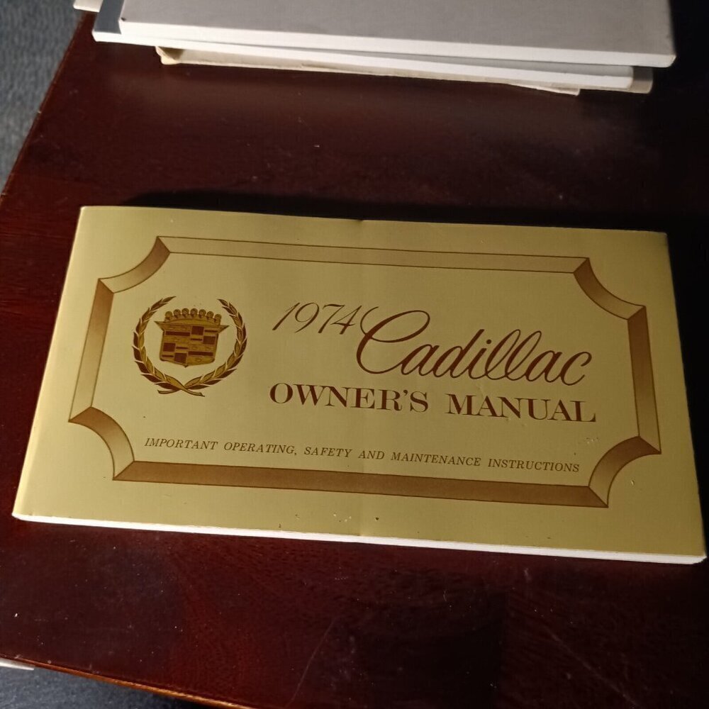 Cadillac Seville 1974 Owners Manual Book Original GM OEM